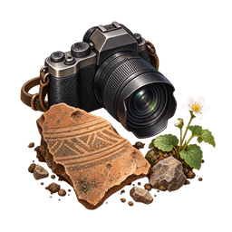 称号『遺跡の写真家』の専用イラスト