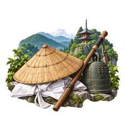 四国八十八ヶ所踏破の専用イラスト